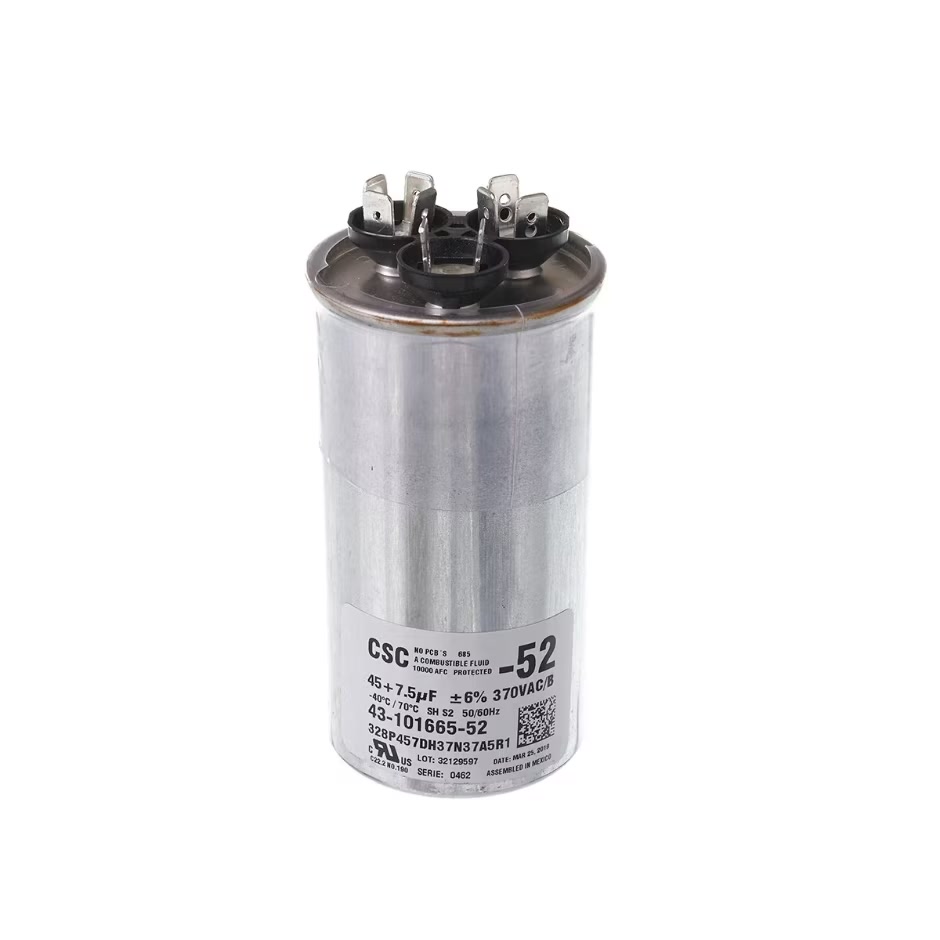 CAPACITOR - 45/7.5/370 DUAL ROUND