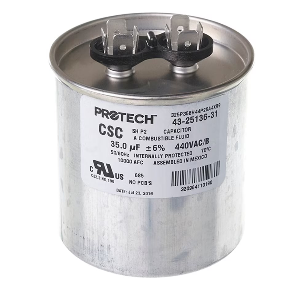 CAPACITOR - 35/440 SINGLE ROUND