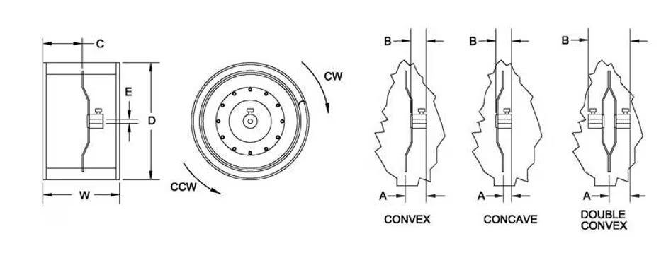 11 X 6 BWHEEL CW CONVEX