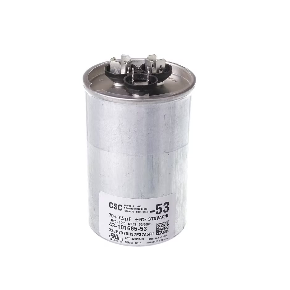 CAPACITOR - 70/7.5/370 DUAL ROUND