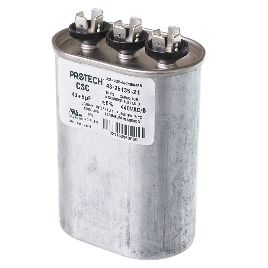 CAPACITOR - 40/5/440 DUAL OVAL