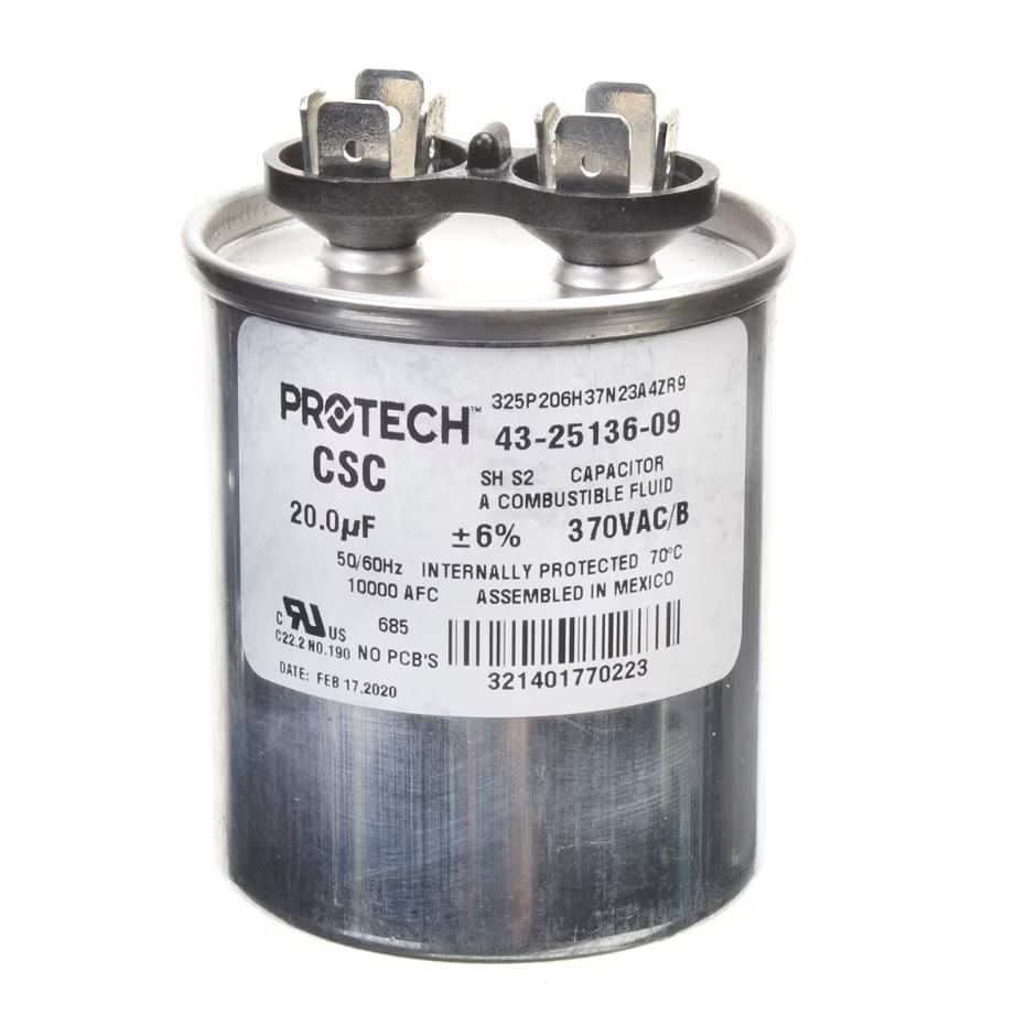 CAPACITOR - 20/370 SINGLE ROUND