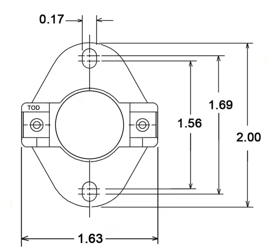 LIMIT SWITCH - AUTO RESET (FLANGED AIRSTREAM) RED