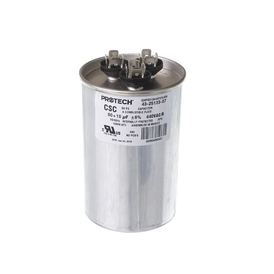 CAPACITOR - 60/10/440 DUAL ROUND