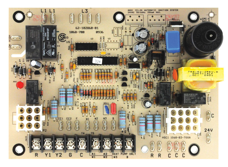 INTEGRATED FURNACE CONTROL BOARD - GAS CONTROLS (RK, SK)