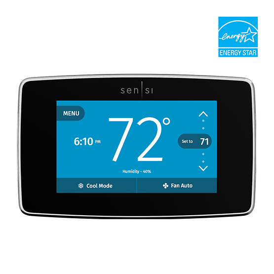 BLACK SENSI TOUCH WI-FI THERMOSTAT