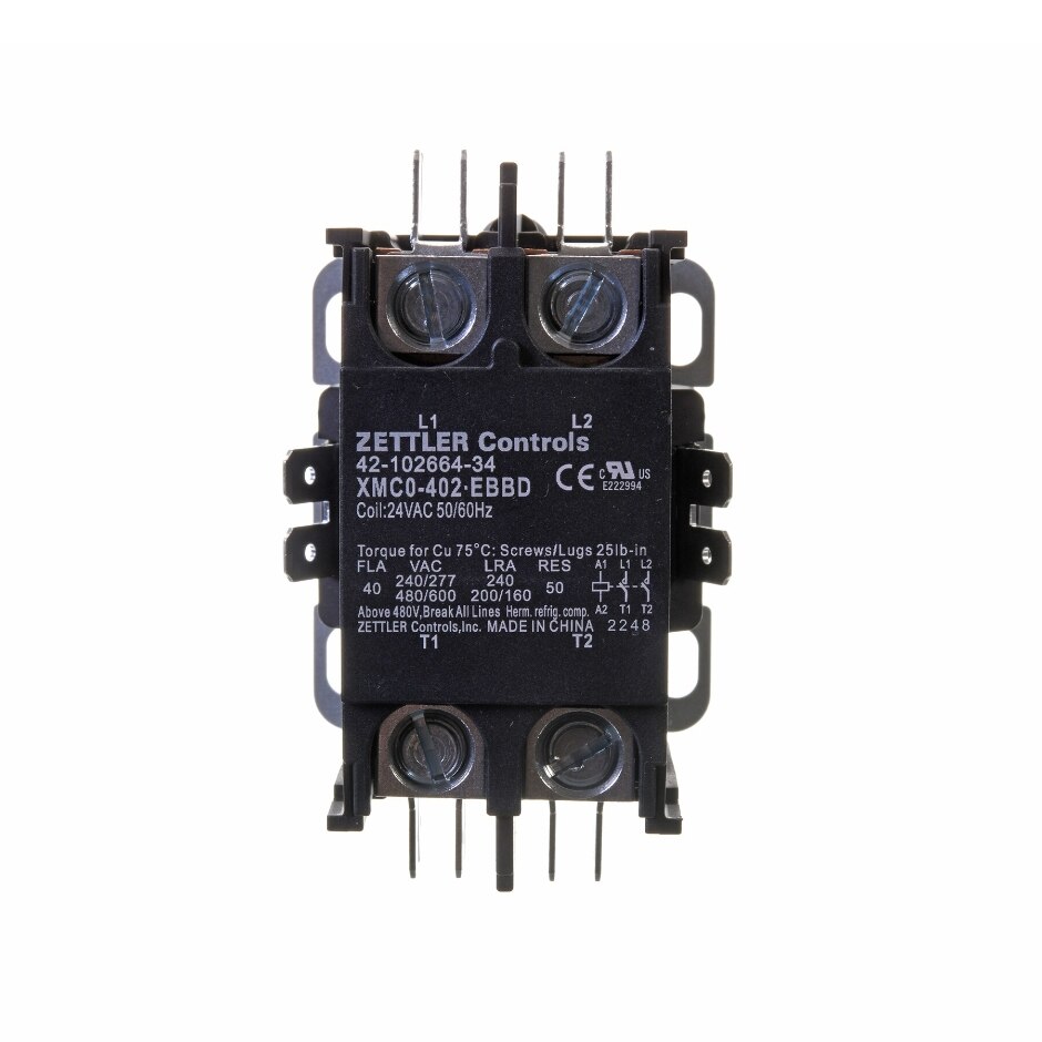 CONTACTOR - 40A 2-POLE (24V COIL)