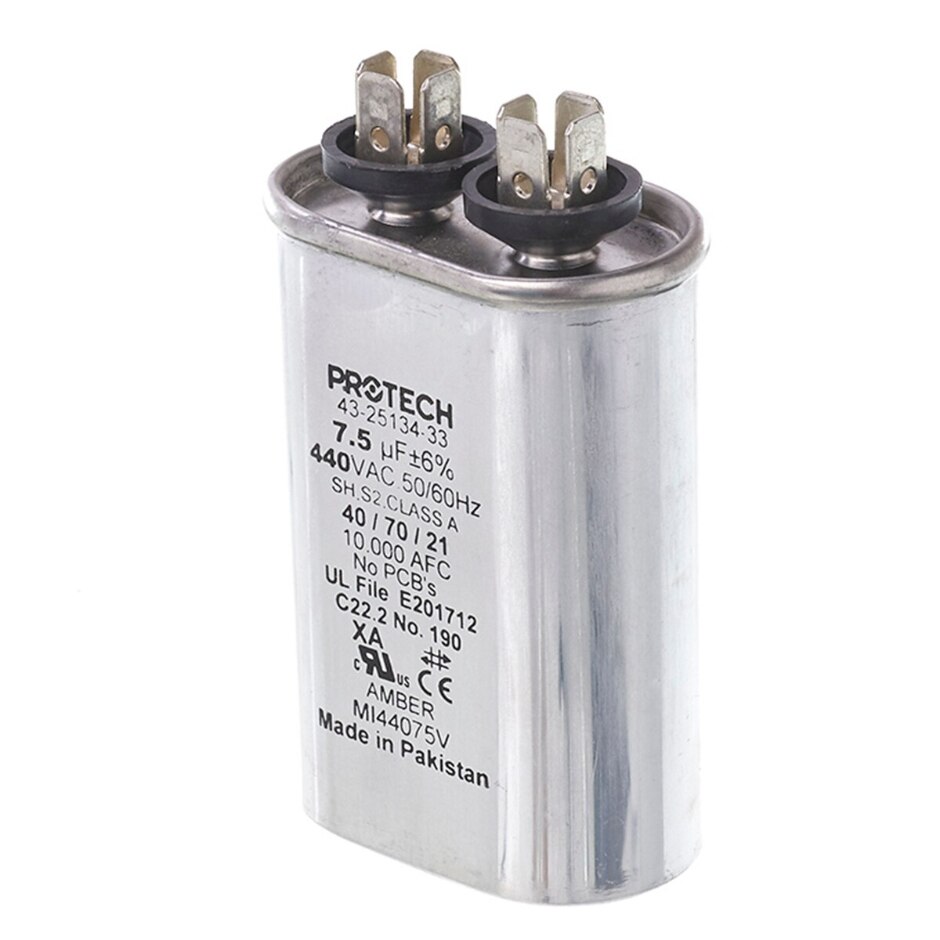 CAPACITOR - 7.5/440 SINGLE OVAL