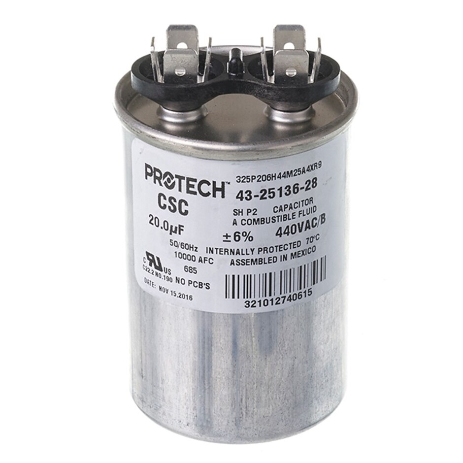 CAPACITOR - 20/440 SINGLE ROUND